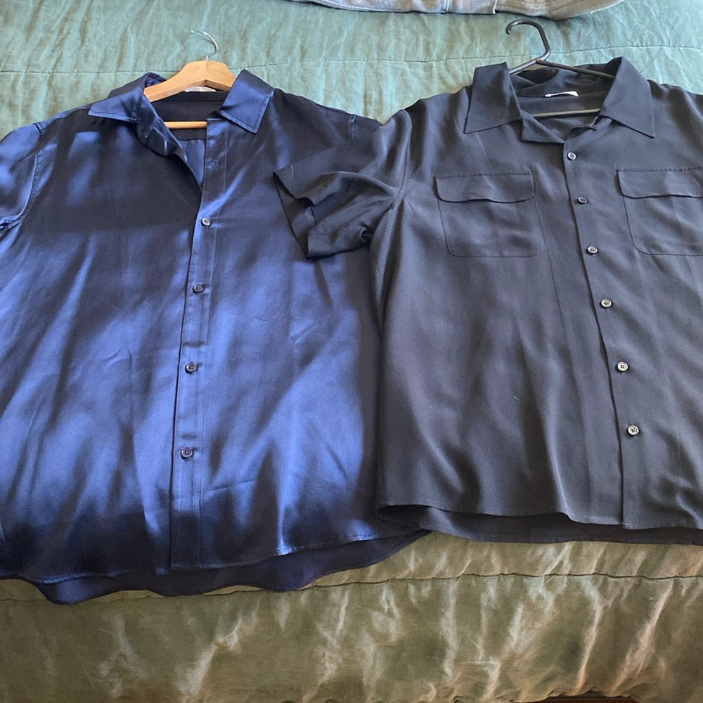 LILYSILK NWOT Button down, short sleeve 100% silk shirts!- price for one shirt!